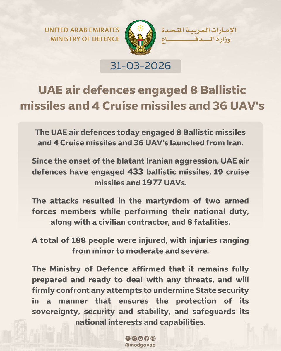 وزارة الدفاع |MOD UAE tweet media