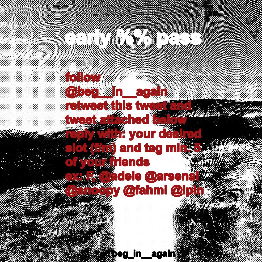 early !! pass tweet media