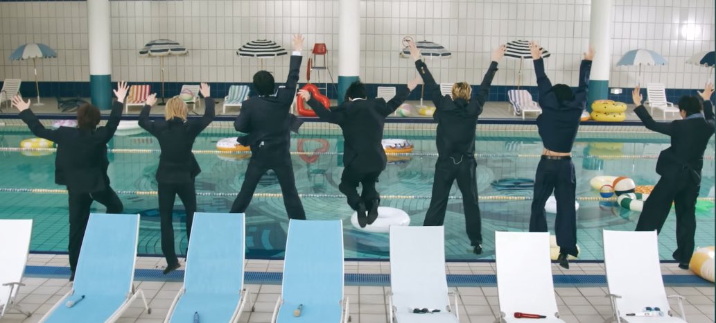 Do you think one of them actually fell in the pool