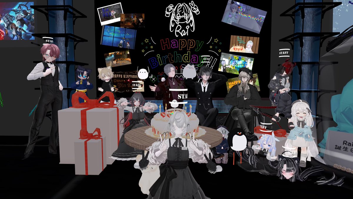 VRC_Barfuzzy's tweet photo. 3/30 Fuzzyのイベントにお越し頂きありがとうございました。

今回はスタッフのRai(@Rai594_VRC)が誕生日だったため、皆でお祝いしました🎊

また、OWカスタム会、スト6カスタム会を近々予定しておりますので追って告知いたします。

過去分のFuzzyの写真はここに入れてます↓
https://t.co/TxQVlLIXuV https://t.co/acXzirnL82