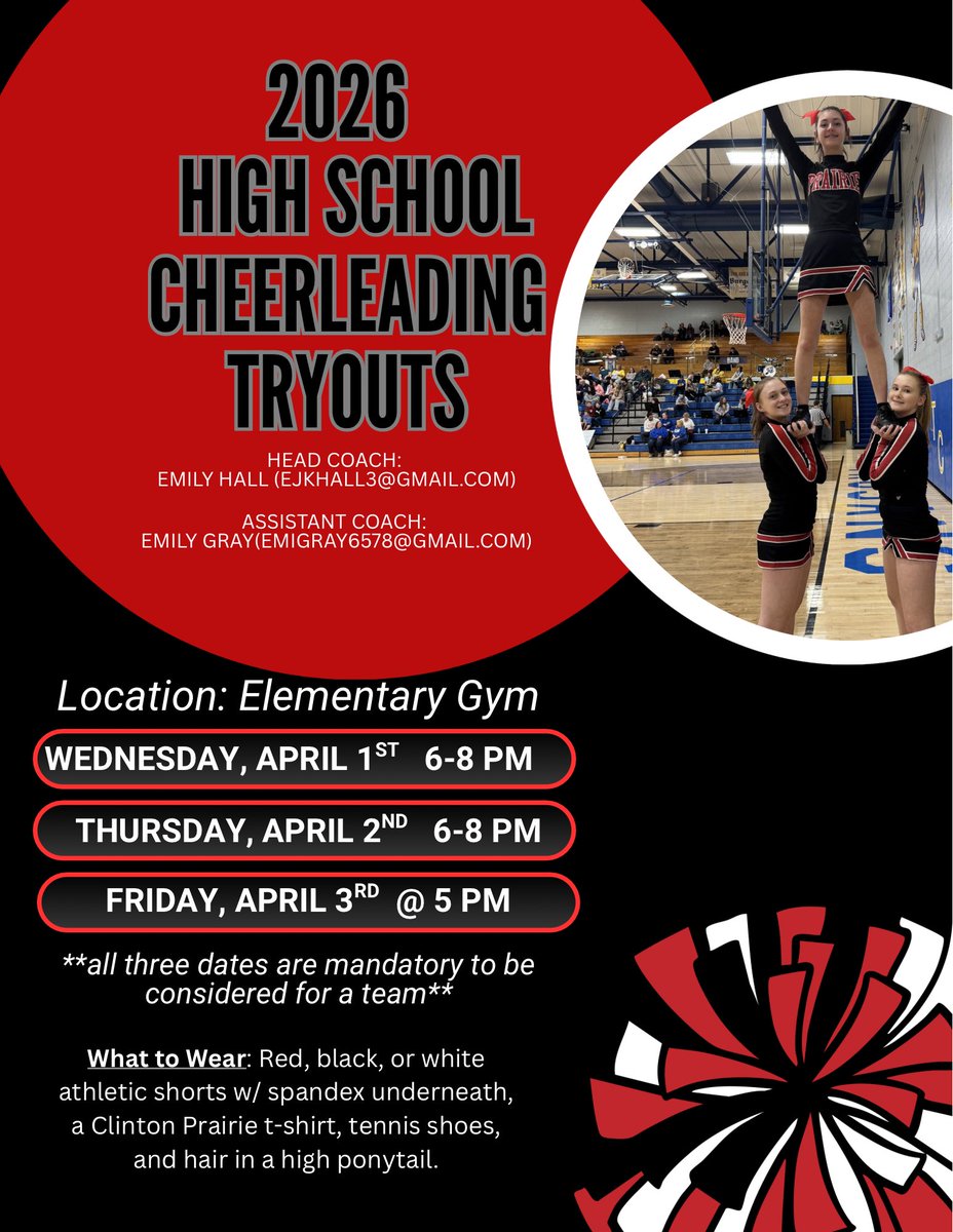 Clinton Prairie Cheerleading tweet media