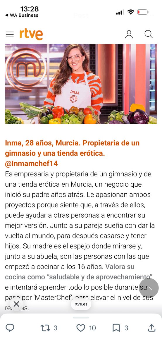 Inma MasterChef 14 tweet media