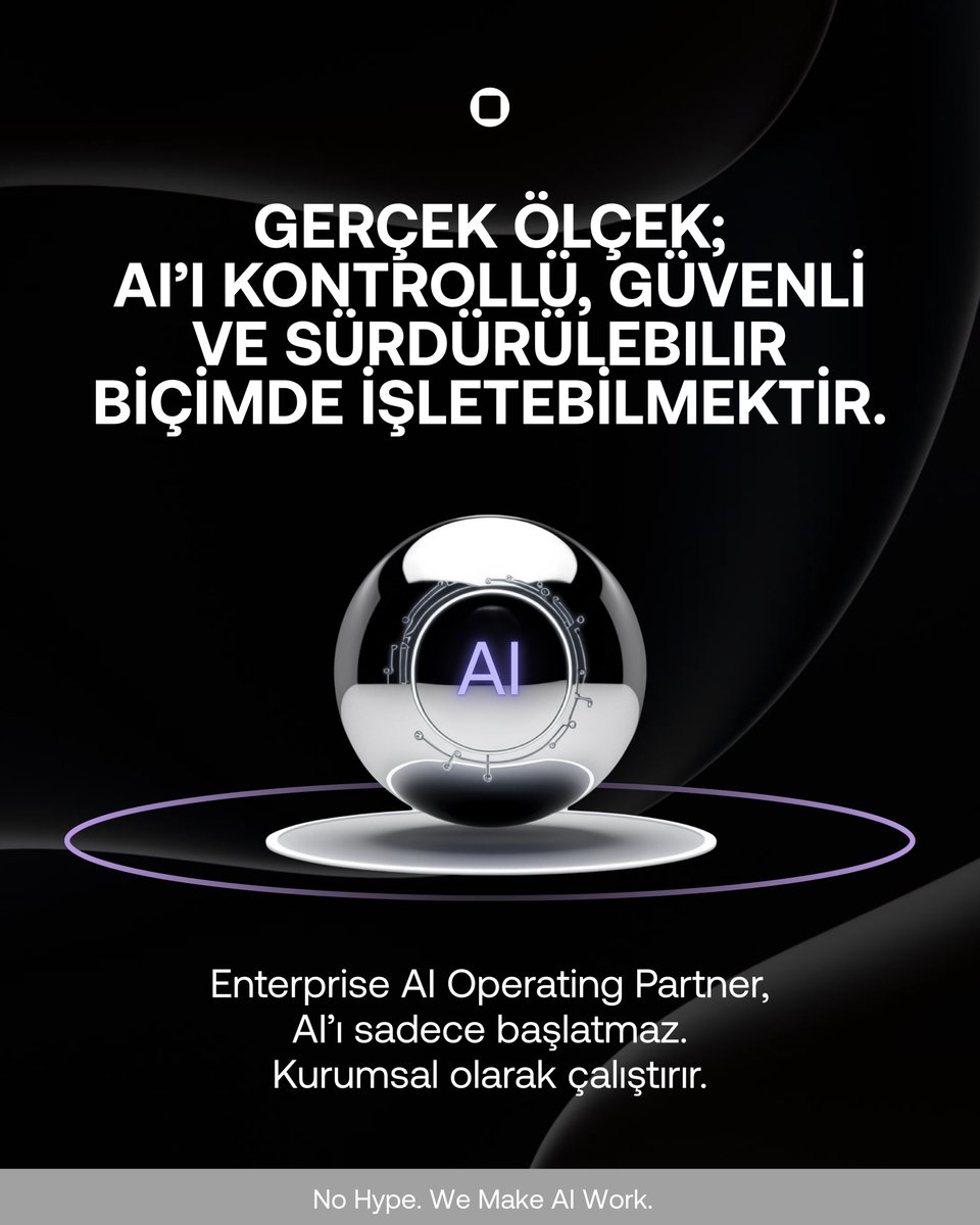 AI’ı başlatmak artık yeterli değil.
Asıl fark, onu kontrollü, güvenli ve sürdürülebilir şekilde işletebilmekte.
 
Biz, Treomind olarak, kurumların AI yatırımlarını yalnızca devreye alan değil, kurumsal ölçekte çalışır hale getiren bir Enterprise AI Operating Partner yaklaşımıyla