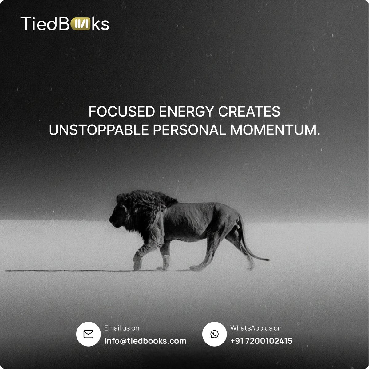 tiedbooks's tweet image. "Focused energy creates unstoppable personal momentum." ⚡

📚 TiedBooks — Read with focus. Grow without limits.
🔗 tiedbooks.com
📞 +91 7200102415 | 📧 info@tiedbooks.com
#FocusedEnergy #UnstoppableMomentum #FocusIsEverything #DeepWork #LockIn