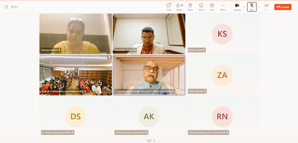 DaveSolanki's tweet photo. REVA STRATEGIC TRENDS 2025 unveiled by DG @OfficialCLAWSIN Lt. Gen Dushyant Singh (Retd) bringing together academia and defence expertise 🌍📘, Driving strategic dialogue, research &amp; thought leadership in a rapidly evolving world @REVAUniversity https://t.co/a14DzYO0kV