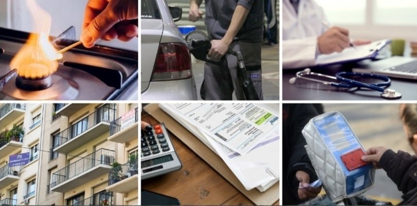 LOS AUMENTOS EN ABRIL 👇🏼

Colectivos PBA - 4.6%,
Colectivos CABA - 4.9%
Subte - 4.9%
Peajes - 4.9%
Alquileres - Hasta 33%
Prepagas - Hasta 2.9%
Agua - 4%
Gas - 1.8%
Luz - Hasta 17% edenor y edesur.

¿Y los sueldos? Parece que la cuenta no da....