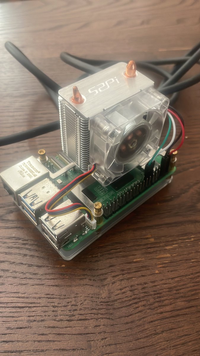 Say hello to victor…raspberry pi brain that will run the kiwi birds cognition in 3eyes world…with a big old heatsink as inference is going to heat this bad boy up!!