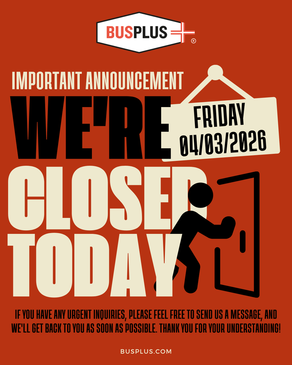 BusPlus_'s tweet photo. In observance of Good Friday, our office will be closed today, April 3rd, 2026.

We hope you enjoy the holiday weekend, and we look forward to connecting when we return on April 6th!

#goodfriday #closed #holiday #reminder #busplus https://t.co/eMcRvPMXB8