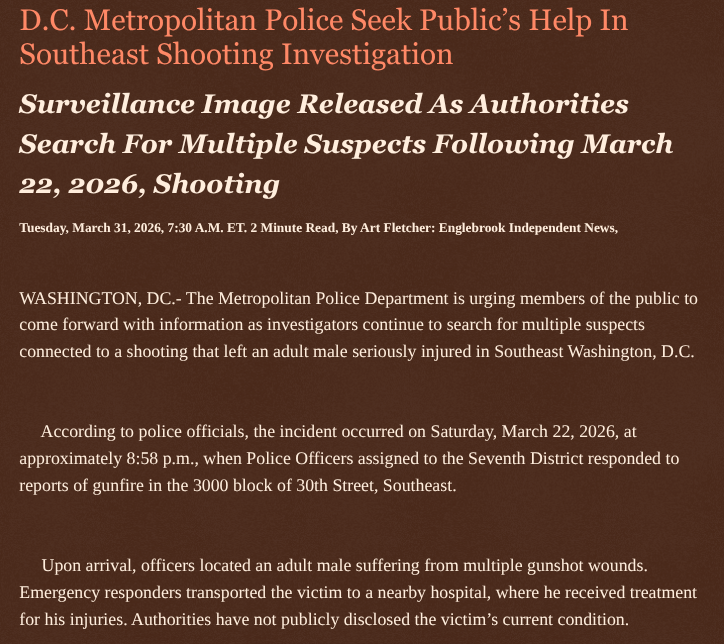 ArtFletcher9's tweet photo. D.C. Metropolitan Police Seek Public’s Help In Southeast Shooting Investigation https://t.co/Xo4bUrOwI3 via @Englebrooknews #WashingtonDC #CrimeNews #SoutheastDC #Shooting #Suspects #wanted #Publics #assistance @wireless_step @HRG_Media @LodiNJNews @Fordmb1953 @SarahGeving1 @Shannon96574094 @Daytobehappy @janninereid1 @gator4kb18 @MichelleF_35 @TrumpWasRite2 @KathyKbrose @RobGerundo @JimBobW49