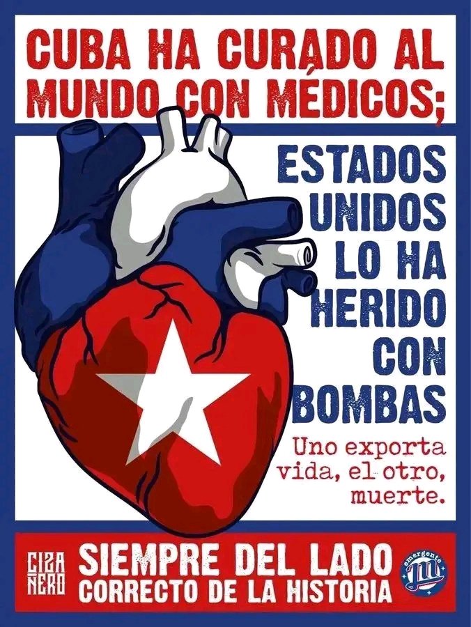 #CubaNoEstáSola #CubaVencerá #CubaPorLaVida #CubaEsRevolución #CubaPorLaSalud
