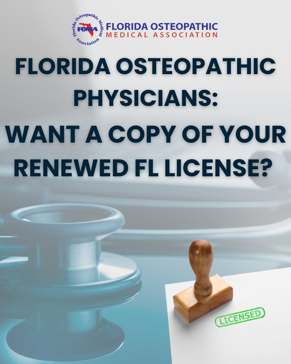 Florida Osteopathic Medical Association tweet media