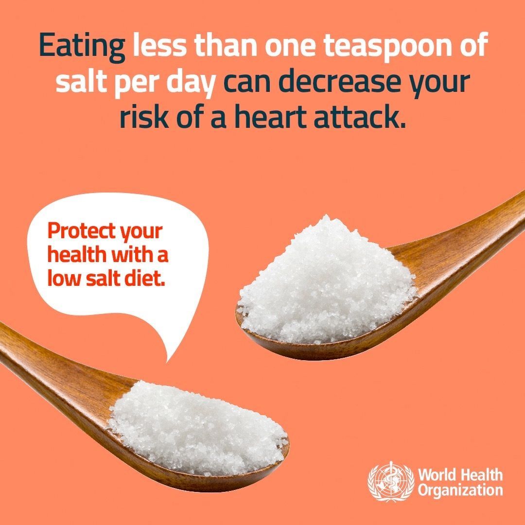 qehconnect's tweet image. Cutting back on salt is one simple way to help lower your risk of hypertension, heart disease and stroke. Small daily choices can make a big difference. ❤️

#HeartHealth #HealthyChoices #HypertensionAwareness #QEHBarbados