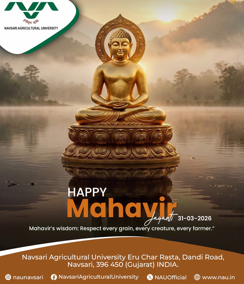 Vice Chancellor, Navsari Agricultural University (@vc_nau) on Twitter photo 