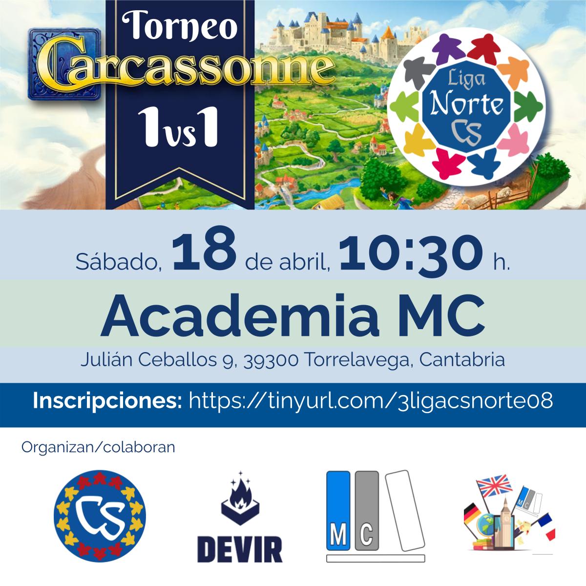 ¡Ya puedes apuntarte al 8º torneo de la #LigaCSNorte! ⚔️

Cerramos la temporada en abril y te esperamos para despedir la competición con nosotros 😉.

🗓 18 de abril
⏰ 10.30 horas
📍 Academia MC
🔗 docs.google.com/forms/d/e/1FAI…