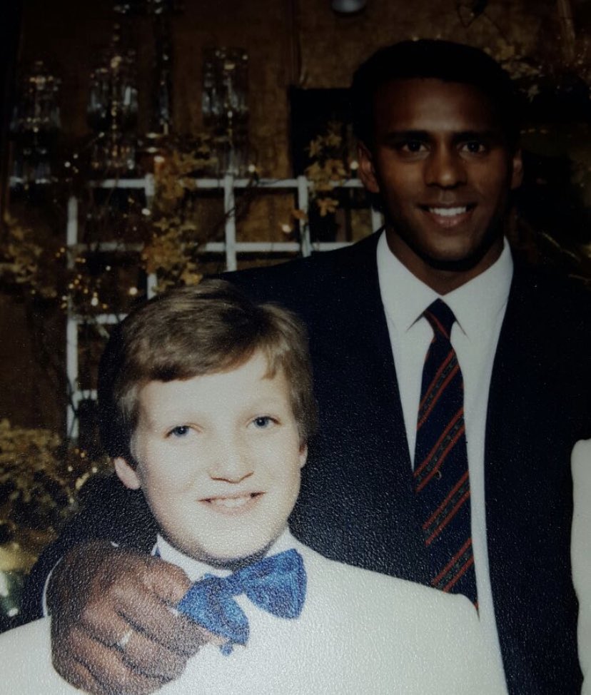 jamesreuben's tweet photo. I was at the NLD after he died (marked amazingly by both sets of fans) and the UCL game at Highbury the day or 2 after he died. They played a tribute video on the old Highbury jumbotron. Not sure there was a dry eye in the house. Also met him too (1987) #arsenal #riprocky https://t.co/1av6YnLKGl