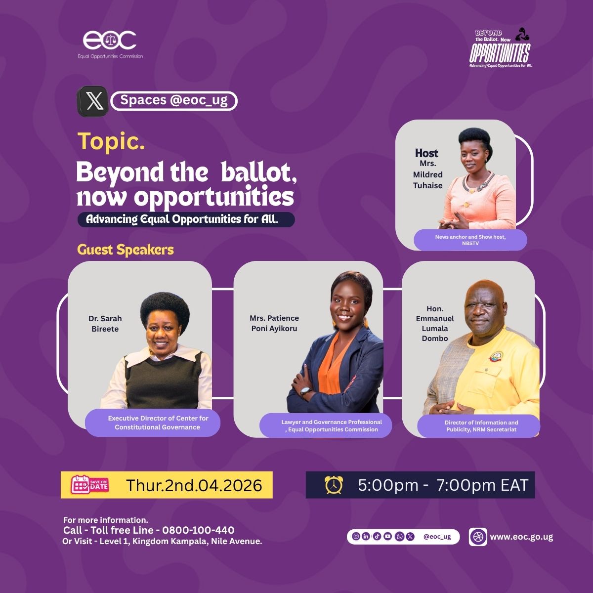 Equal Opportunities Commission tweet media