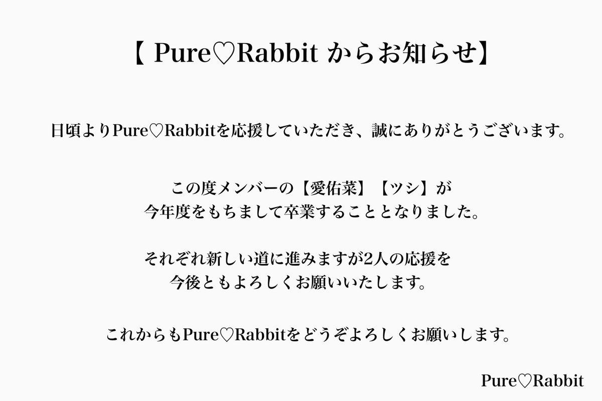 Pure ♡ Rabbit 【ぴゅあらび】 tweet media