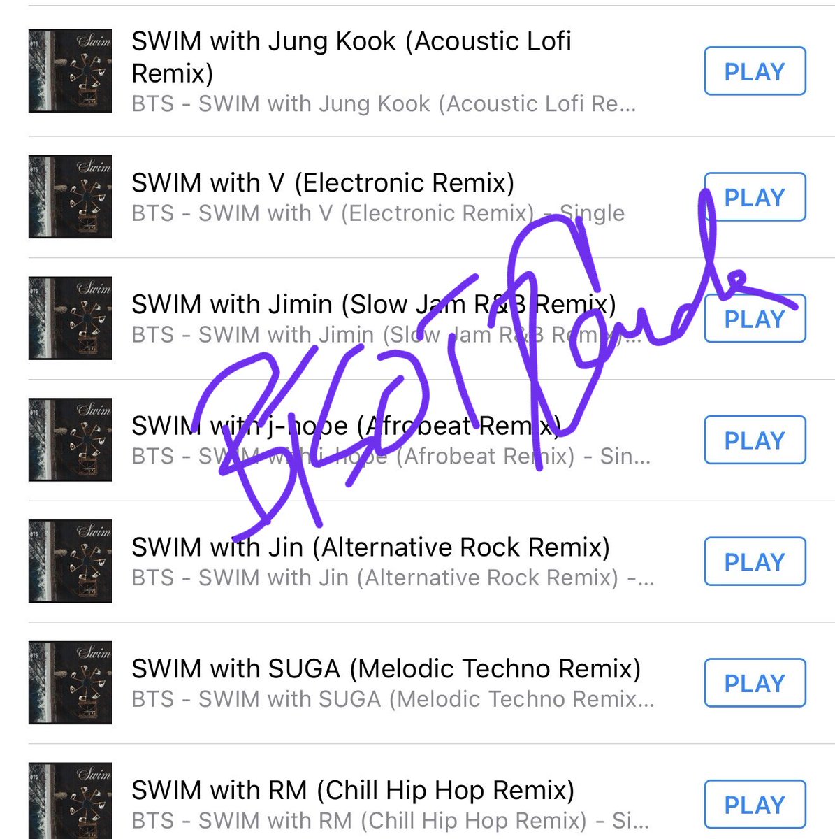 🍁ARMY GIVEAWAY- TUESDAY MARCH 31 only. 🚨

💿ARIRANG - ROOTED IN KOREA album 
👀 drop your proof of purchase of all 7 remix versions on iTunes
✍️watermark your proof 
🇨🇦 open in a Canada only 

Let’s make a push for week 2 TODAY and make it FYA 🔥

#BTS_SWIM #BTS