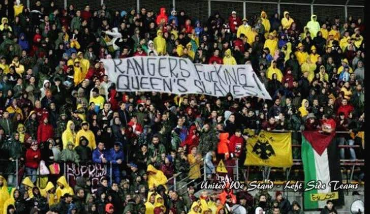 ultras_antifaa's tweet image. “Rangers Fucking Queen's Slaves!"

📍Livorno Calcio, Italy (#oldschool)