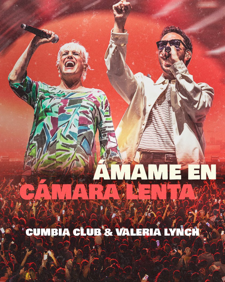 cumbia_club's tweet photo. Cumbia Club presenta "Ámame en Cámara Lenta" junto a la icónica Valeria Lynch. Una reversión que combina sofisticación y ritmo.
Estreno: 9 de abril. Asegurá tu escucha en el link de pre-save 👇 https://t.co/CkQqIpw9Hi
#CumbiaClub #ValeriaLynch #NovedadesMusicales @valerialynch @dsorondo @Spotify @YouTube