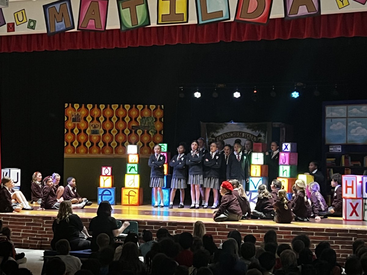 WoodchuckWorld's tweet photo. That’s a wrap! 🎭 Woodstock Elementary’s Matilda Jr. was a hit! So proud of our students’ hard work. Huge thanks to our supporters, Ms. Sutorius, and the staff who made it happen behind the scenes. 🌟📚 #MatildaJr @vbschools https://t.co/v50UlAbbym