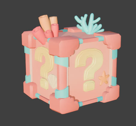 Levdev23's tweet photo. Coral Lucky Block 
 #Roblox #RobloxDev #robloxstudio #gamedev #modeling https://t.co/foADetGUss
