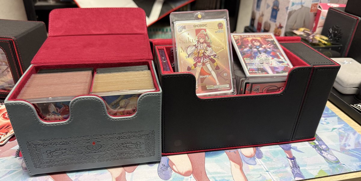 ホロカ　ぺこらデッキ　スリーブ、デッキケース、エール　まとめ売り マリ箱デッキケース、ホロカ友達が持ってるのを見せて貰って欲しいと