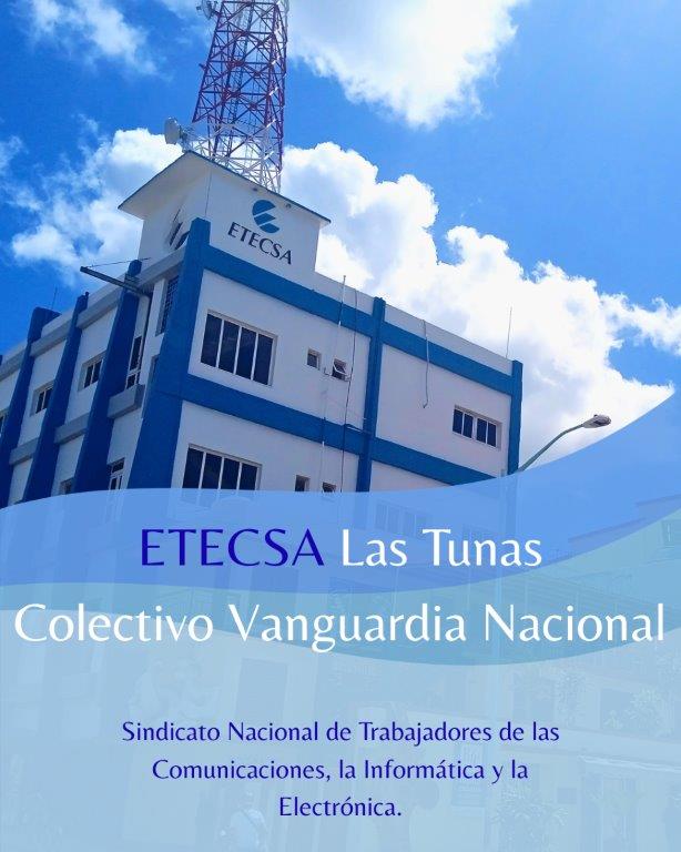 Reconocimiento al esfuerzo del colectivo de trabajo de @Etecsa_LasTunas por ser ejemplo de constancia y disciplina.
#PorLasTunasLaVictoria
#VamosPorMás
#EtecsaTeAcompaña