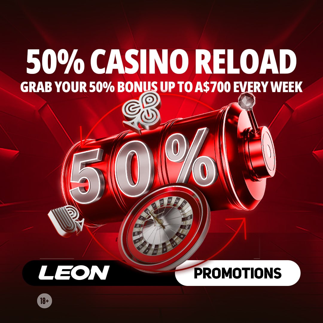 csninfluencrs's tweet image. Boost your balance by 50%! 📷

Get up to A$700 extra to use on your favorite games.
More playtime = more chances to win big.

Don’t let the action stop, grab your reload at LEON today! 📷📷

#LeonCasinoReloadBonus #leonpromotions #leonaustralia #slotgames #freespins