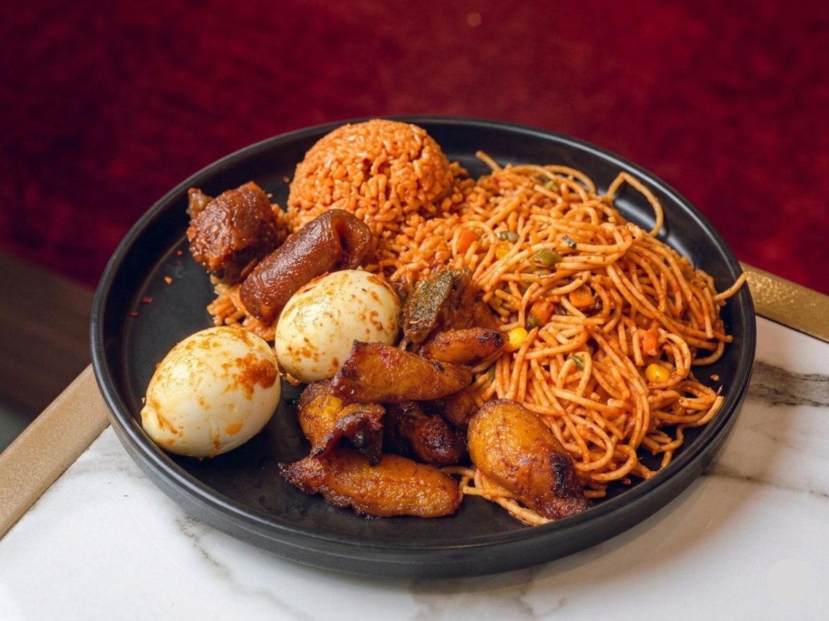 _summerskitchen's tweet image. Smoky Jollof, sweet fried plantain, perfectly tossed pasta.

A full experience in every bite.

Order now via WhatsApp 0701 987 6613 or on Glovo &amp;amp; Chowdeck 

IG: @__summerskitchen 
#SummersKitchen #LagosFoodVendor #OrderNow #FoodLovers