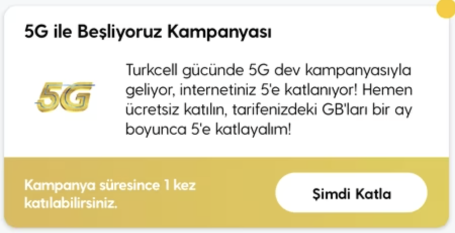 eroooy's tweet photo. Turkcell #5G için internet paketini 5e katlıyor almayı unutmayın. https://t.co/G6nptFxdBi