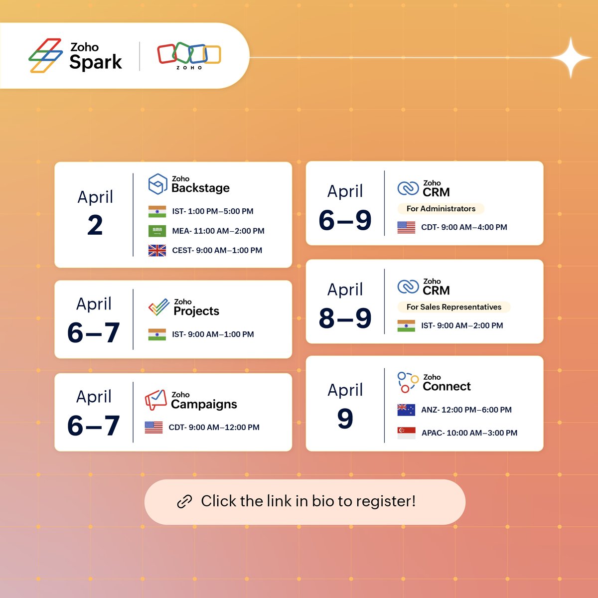 Zoho Spark tweet media