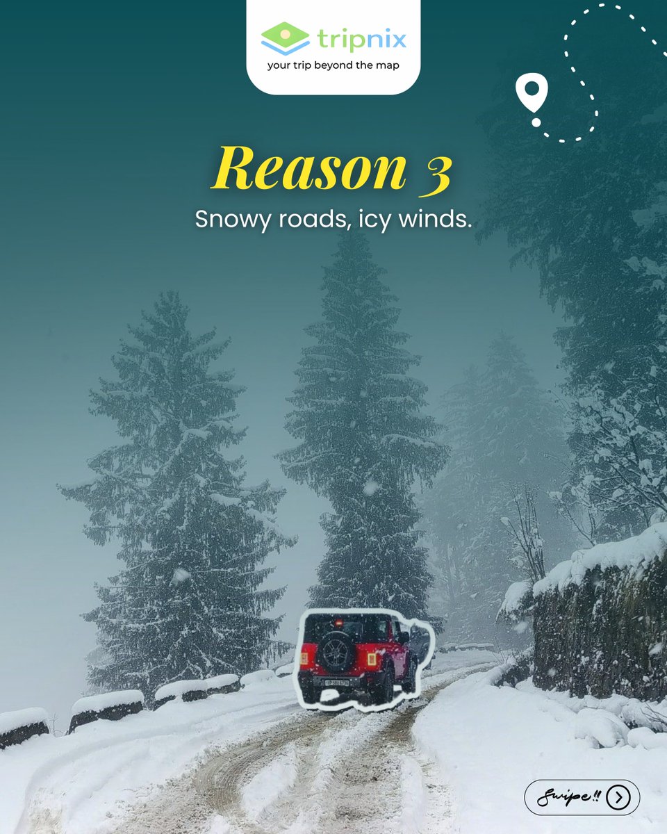 tripnixholidays's tweet image. Winter in Kashmir: where the mountains are high and the stress is zero. ❄️☕
From snowy roads to heart-warming chai, our recent batch lived the ultimate Himalayan dream. Don’t miss out on the magic in 2026!

#Kashmir #WinterTravel #TripnixHolidays #MountainVibes #Travel2026
