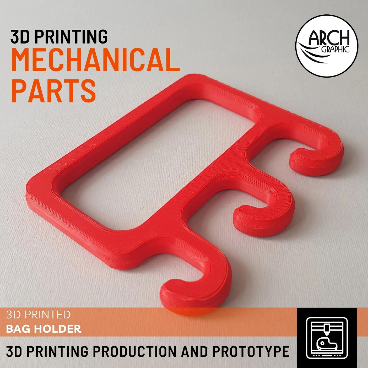 3d_archgraphic's tweet image. 👜 Need a Bag Holder? Explore our 3D Printing services for Mechanical Parts in UAE! 🛠️ #3Dprinting #Prototype by ARCH GRAPHIC. #3DprintinginUAE #3Dprint #UAE #Dubai #EngineeringDesigns #InnovativeTechnology 🏗️🔩🌆