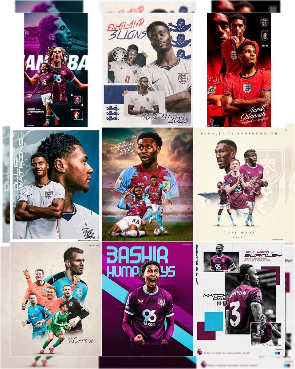 AlwaysClaret's tweet photo. March 2026 ✅ 

 #TwitterClarets | #BurnleyFC  | #SMSports | #GraphicDesign https://t.co/knN5BQV1QP
