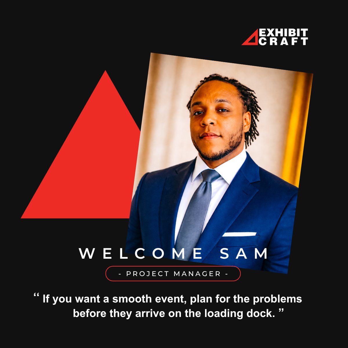 ExhibitCraftFL's tweet image. Welcome Sam to Exhibit Craft, our new Project Manager.
Excited to strengthen planning, logistics, and execution across upcoming events.

#ExhibitCraft #ProjectManagement #TradeShowExperts #EventLogistics #ExperientialMarketing