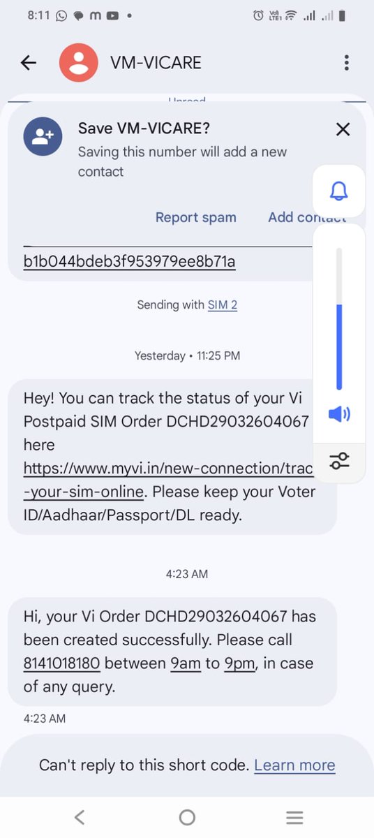 manish692008's tweet photo. @ViNewsOfficial i purchased and paid Rs 2360 for booking a postpaid number in vi on28March 2026 and still no response received and also provided the mobile number of Vinita kumari that doesn't even exist @IdeaDsa @TRAI  please look into this issue. https://t.co/Kp2wEMd4gS