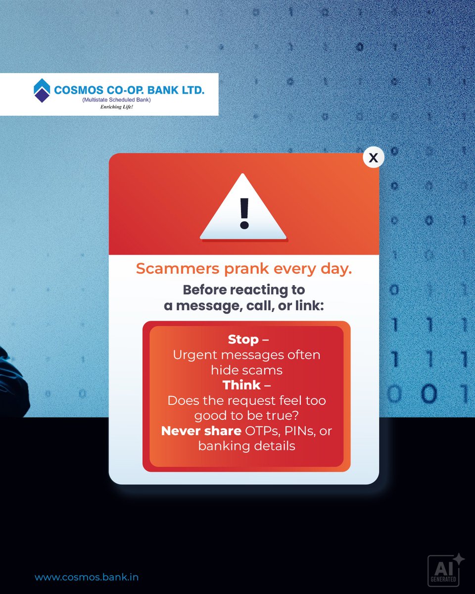 Cosmos Co-Op. Bank Ltd. tweet media