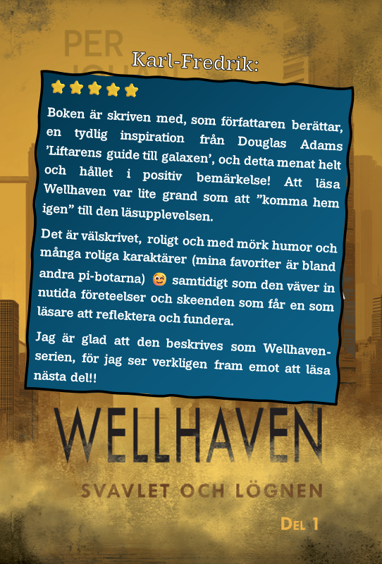 altjohan80's tweet photo. Kan inte låta bli att dela med mig av den senaste recensionen jag fick på hemsidan - kul att ha glatt ett annat Douglas Adams-fan!
https://t.co/T7mKIv9ZyG https://t.co/WlSpA9LBrp