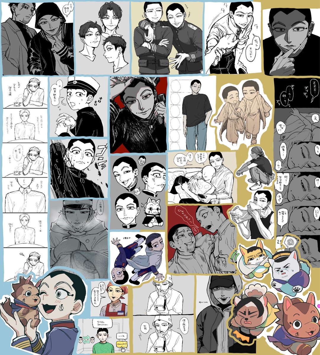 # 今月描いた絵を晒そう
とっても描いた 