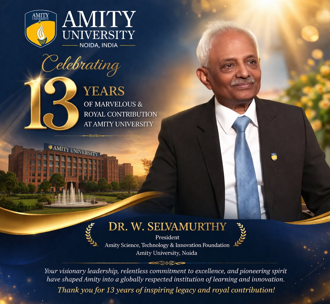 Blessed to be a part of Amity Founder’s Mission