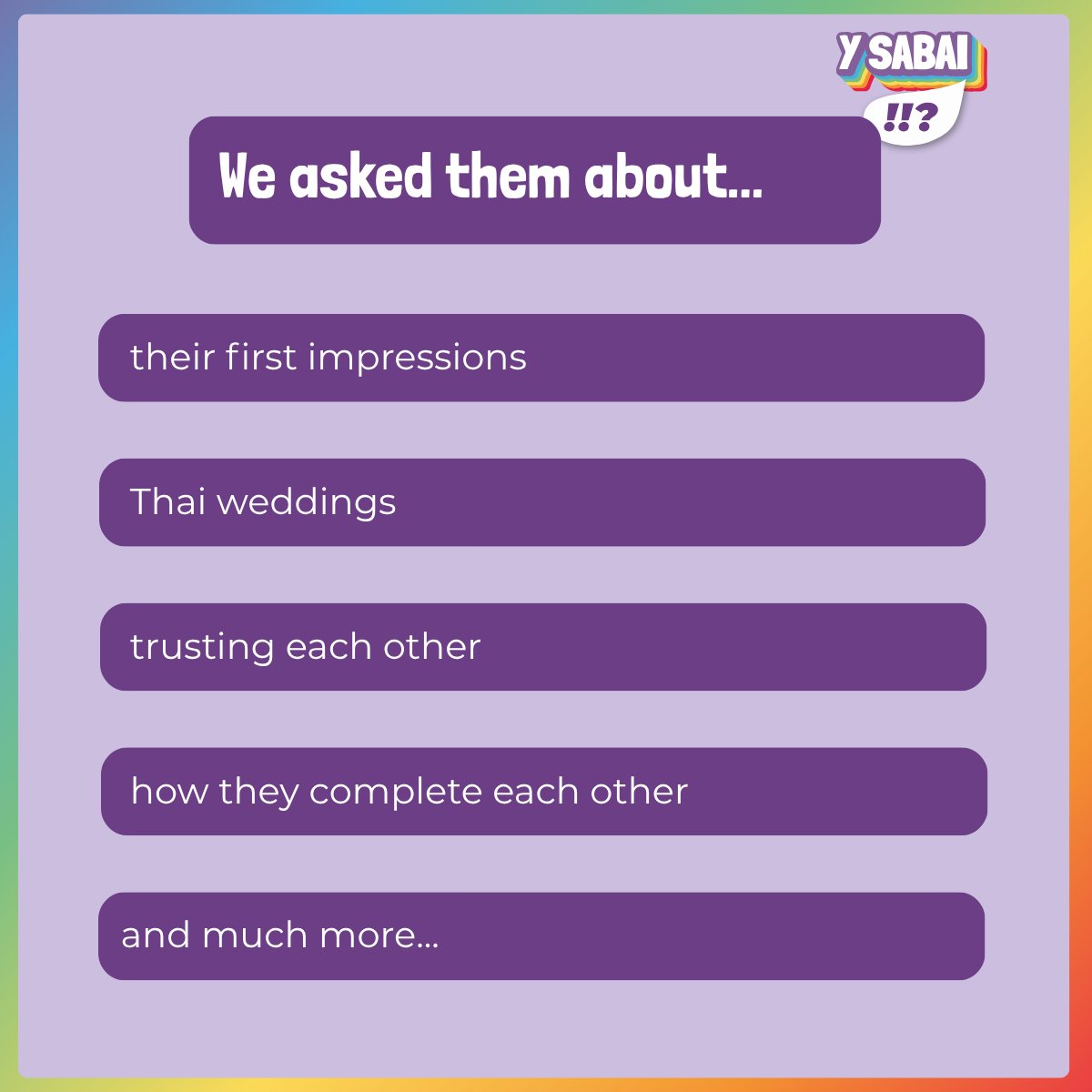 Y Sabai Media tweet media