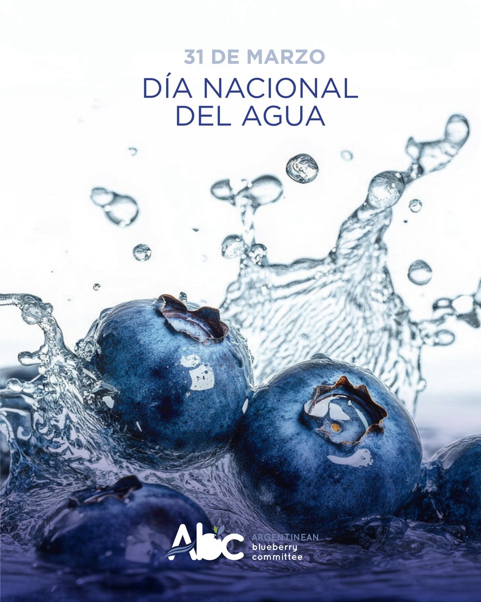 argblueberry's tweet photo. 31 de Marzo se celebre el «Día Nacional del Agua» para estimular en todos los argentinos la conciencia en el uso de los recursos hídricos de nuestra Nación.

#ArándanosArgentina #Exportación #EconomiasRegionales #Mercadosinternacionales #productoragropecuario https://t.co/nh8CDXWx1A