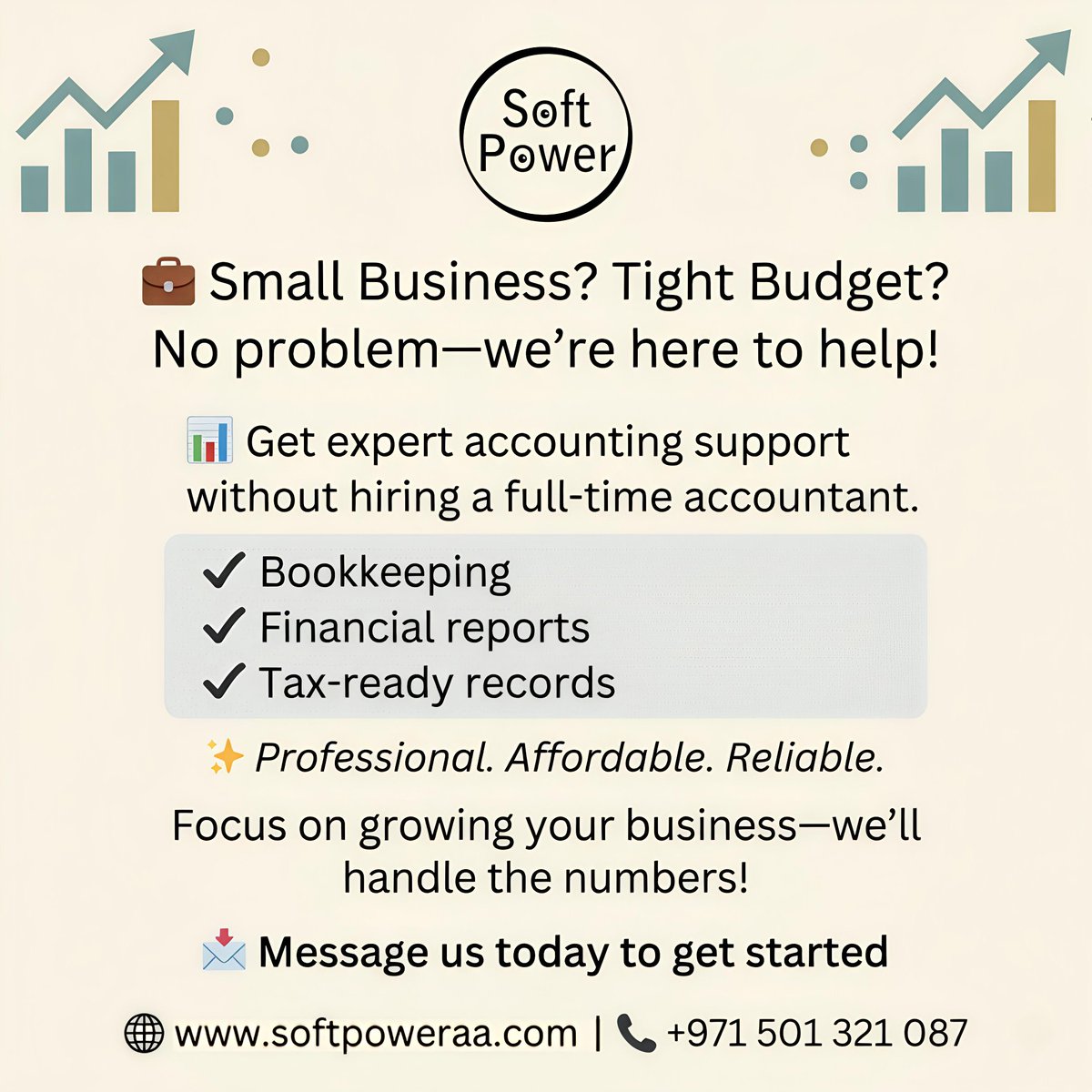 softpoweraa's tweet photo. Small business? Tight budget? We’ve got you covered.
Get expert bookkeeping and accounting support without hiring a full-time accountant.
📊 Bookkeeping | 📑 Financial Reports | ✅ Tax-Ready Records
📩 Message us today to get started. https://t.co/C0Q2SaMr0s
