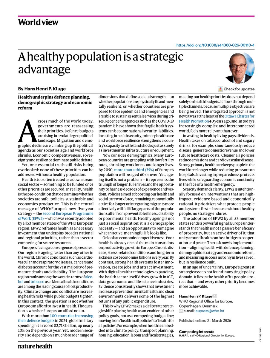 Hans Kluge tweet media