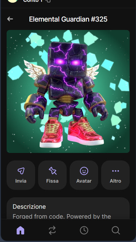GolemElemental's tweet photo. Every Guardian has a voice.
This one carries 3 DAO votes. Uncommon. Crystal Mint.
375 unique Guardians on Solana. Each one different.
What will yours be?
#ElementalGuardians #Solana #NFT https://t.co/y4L04l8hPA