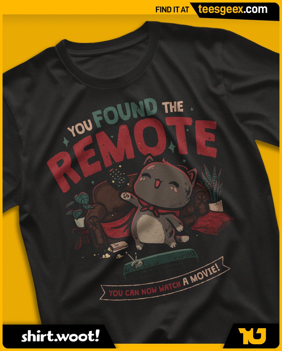 alvaro_teesgeex's tweet image. 🔥New Design🔥 "The Lost Remote" is featured this week on @woot 

🔸 Find it at teesgeex.com

#tshirtdesign #tshirts #gaming #movies #home #cats