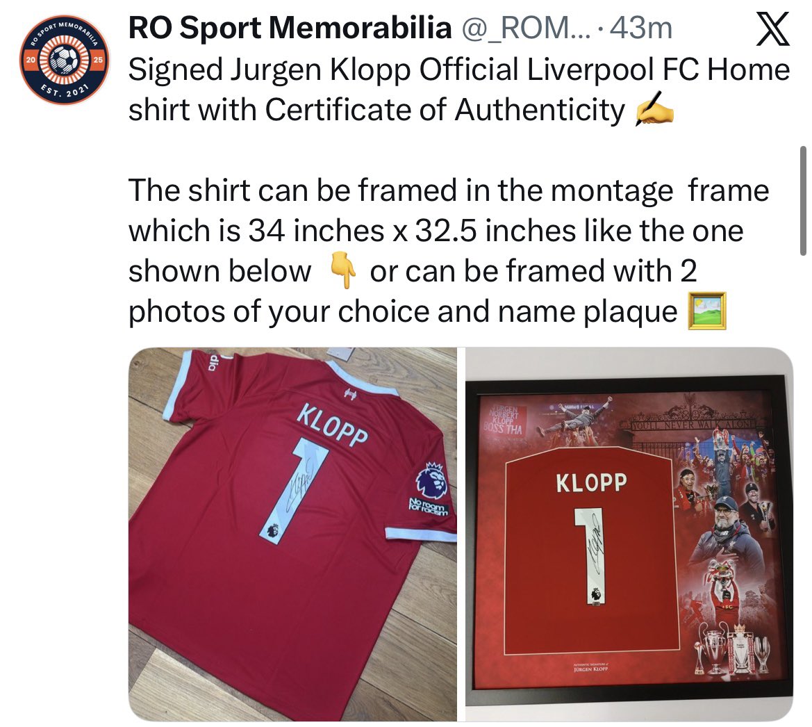 RO Sport Memorabilia tweet media