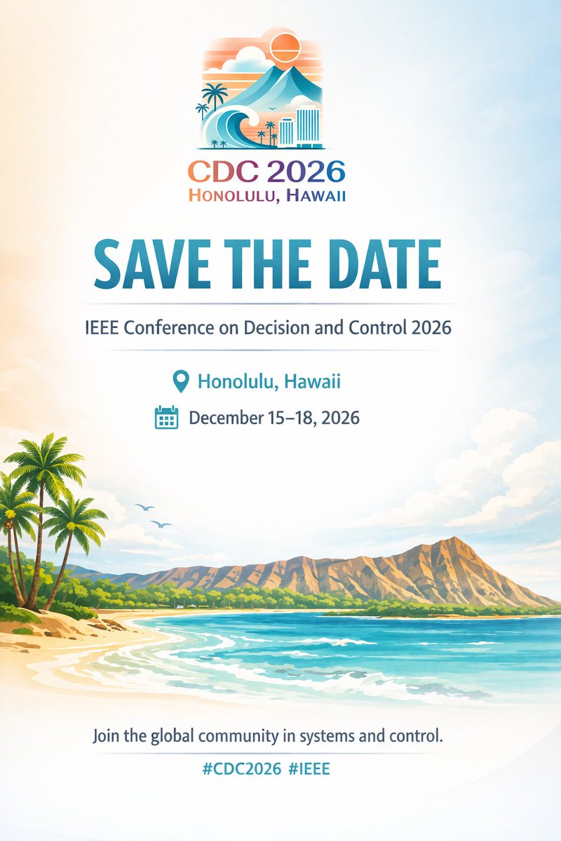 IEEE CDC 2026 tweet media