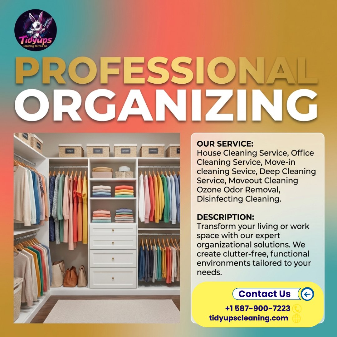 TidyUps2022's tweet image. 🧺✨ Professional Organizing for a Clean &amp;amp; Clutter-Free Life 🏡

Book your professional organizing service today 👇
🔗 tidyupscleaning.com

#ProfessionalOrganizing #HomeOrganization #DeclutterYourLife #OrganizedHome #ClutterFree #OrganizingService #TidyHome #SpaceOrganization